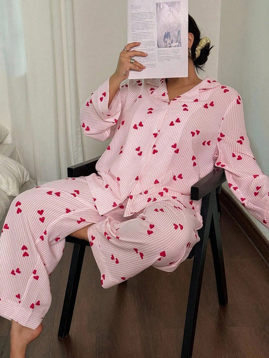 بيجامه زراير قلوب - so